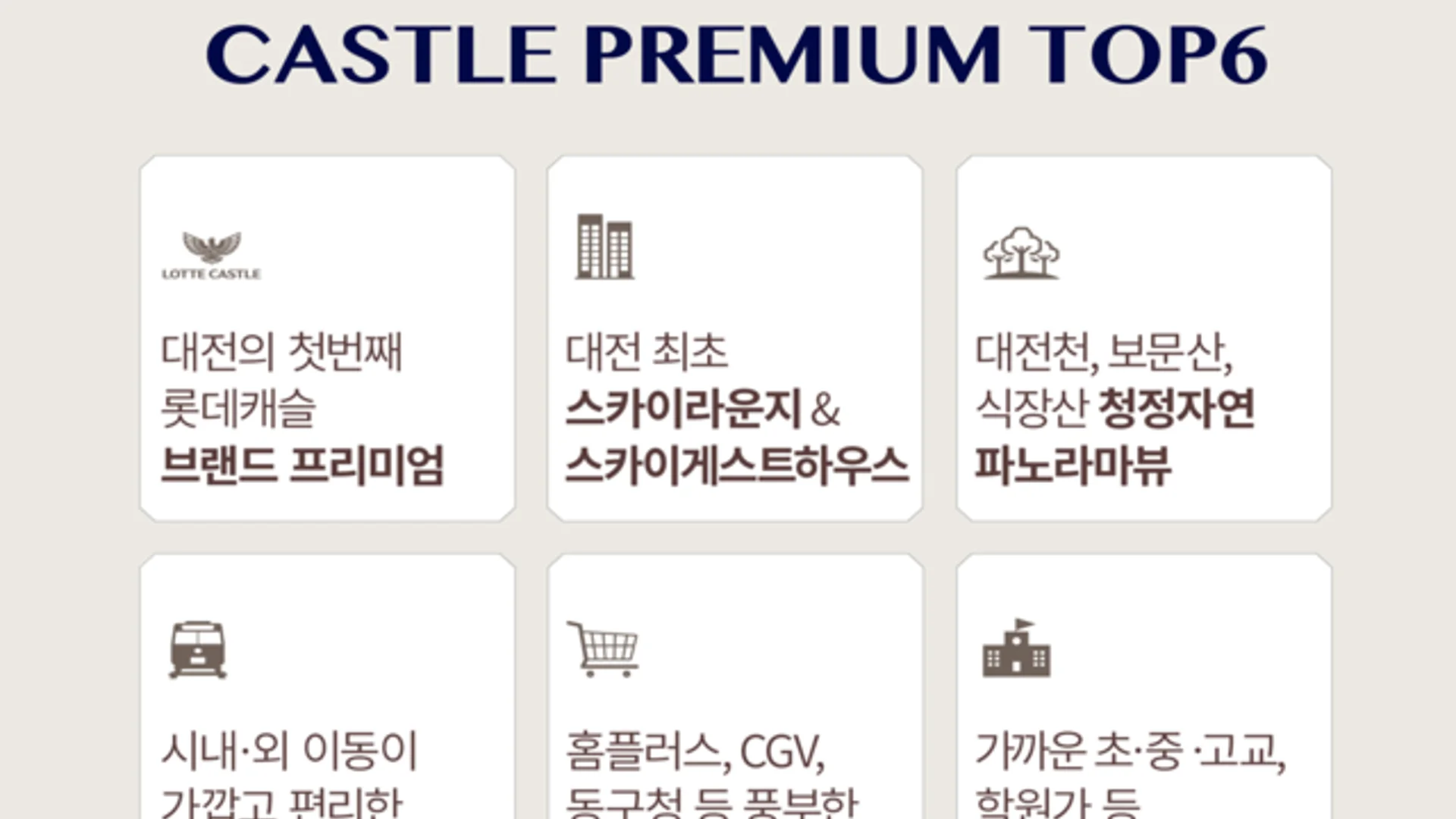 대전 롯데캐슬 더퍼스트 모델하우스 브랜드